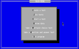 Testmaster atari screenshot